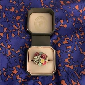 Juicy couture floral cluster ring